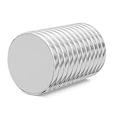 Realth Neodymium Magnets Disc 0.79” x 0.08” 12 Pack Round Rare Earth Magnets Strong Permanent Magnet