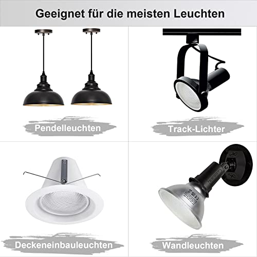 Unikcst 2er 18W LED Lampen E27 Par38 Warmweiß 3000K Reflektor Leuchtmittel Flood Strahler, Ersetzt Halogenlampe 180W, 120 Grad Abstrahlwinkel,Nicht Dimmbar