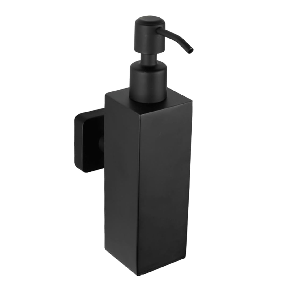 Wandmontierter Manueller Seifenspender 200ml Edelstahl Schwarz