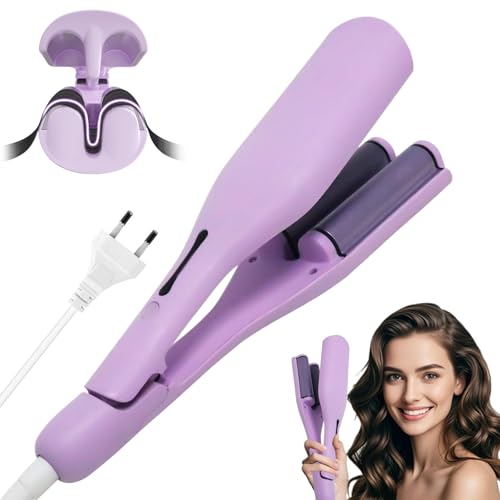 Hojalis Plancha Ondas Al Agua, 36mm Ondulador De Pelo, Rizador De Pelo, Plancha Ondas Al Agua,Ondulador De Pelo Con 4 Temperaturas Ajustables Plancha Pelo Ondas,140 °c Y 220 °c Para Todo Tipo De Cabel