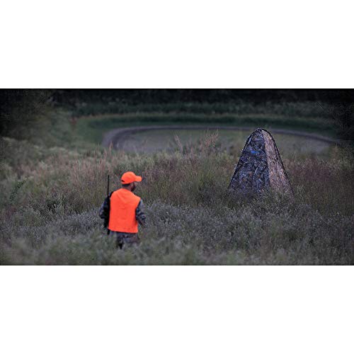 Ameristep Outhouse Lightweight Durable Hunting Spring Steel Mossy Oak Break-Up Country Ground Blind - 1 Hunter Concealment - Easy Setup & Takedown - Thumbnail 3