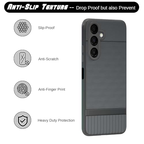 Image of Shockproof Case for Samsung Galaxy A16 4G / A16 5G | Full Camera Protection | TPU Flexible Back Cover for Samsung Galaxy A16 4G / A16 5G (Graphite Grey)