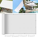 🏘️【Utilisation Idéale】Les voile d ombrage extérieurs offrent intimité, sécurité et fraîcheur,Largement utilisé dans les patios, pelouses, jardins, piscines, étangs, terrasses, arrière-cours, parcs, abris de voiture, pergola, allées et autres lieux extérieurs.