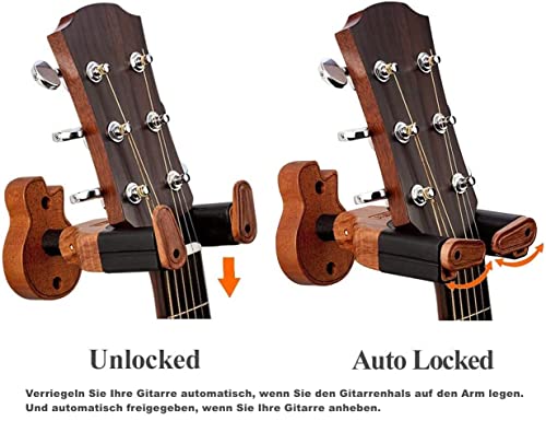 Gitarren Wandhalterung Neboic Auto Lock für alle Gitarrenarten