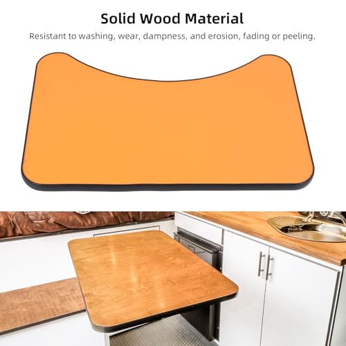 Blat do Samochodu Kempingowego, 600 X 380Mm Zdejmowany Panel Górny z Litego Drewna za pomocą śrub Mocujących Zamienny Blat do Użytku Morskiego Przenośny Panel Stołowy do Samochodów
