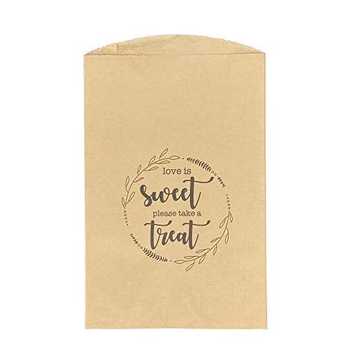 Always Earth Day 100 Love is Sweet Treat Bags, Donut Favor Bags, Kraft Paper Treat bags, 2in expandable sides, Wedding Cookie Bags, Wedding Favor Bags, Cookies Treat Bag, Candy Bags, Goodie Bags, Party Favor Bags, Grease Proof Food Safe, Recyclable