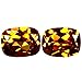 Deluxe Gems 5.21 ct (2pcs) Par a juego Forma de Cojín (9 x 7 mm) Topacio de Fuego Otoño Piedra Preciosa Suelta