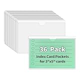 36 custodie in PVC per carte tascabili, con supporto adesivo resistente, per organizzare la classificazione delle biblioteche scolastiche, etichette per magazzini