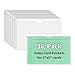 36Pcs PVC Insert Card Sleeves with Strong Adhesive for School Library Storage Clear Label Holders