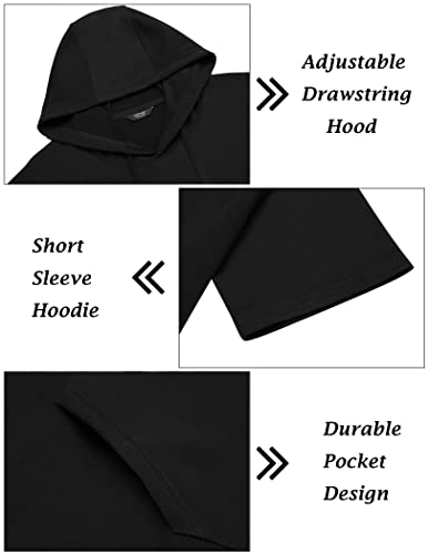 Coofandy Men's Tracksuit 2 Piece Short Sleeve Hoodie Pullover Jogging Track Suit Athletic Casual Sweatsuit #TOP4