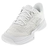 Babolat Men's Jet Mach 3 Tennis Shoes, White/Silver (US Size 10)