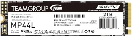 TEAMGROUP MP44L 2TB SLC Cache NVMe 1.4 PCIe Gen 4x4 M.2 2280 Lapt...