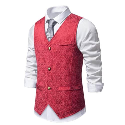 Chaleco disfraz de carnaval masculino y eventos de boda con cuello en V 3