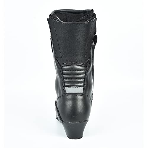 Jet Damen Motorradstiefel Leder Wasserdicht Reflexeinsätze Flexible Passform FIORE (EU 38)