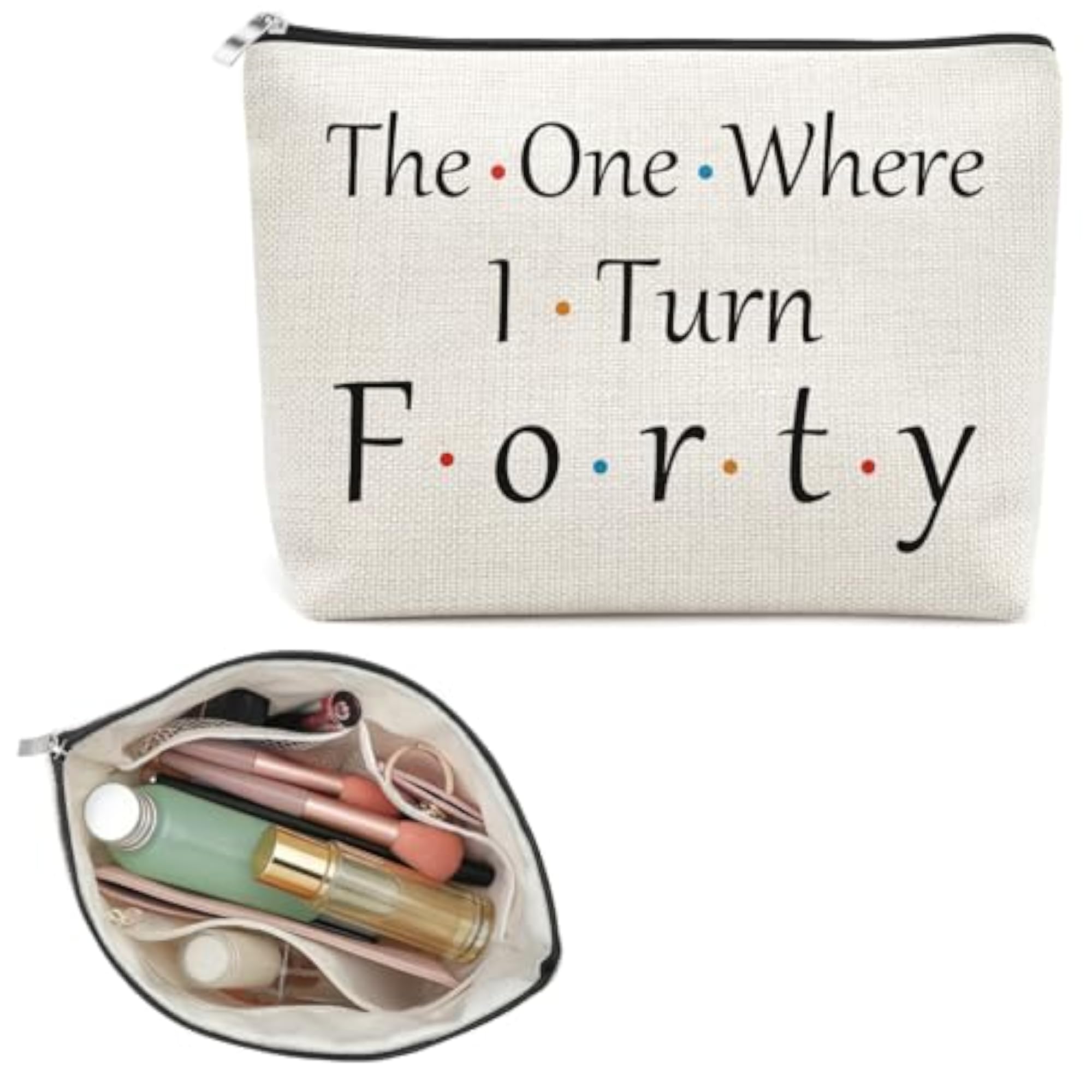 Funny 40th Birthday Gifts for Women Makeup Bag 40th Birthday Decorations