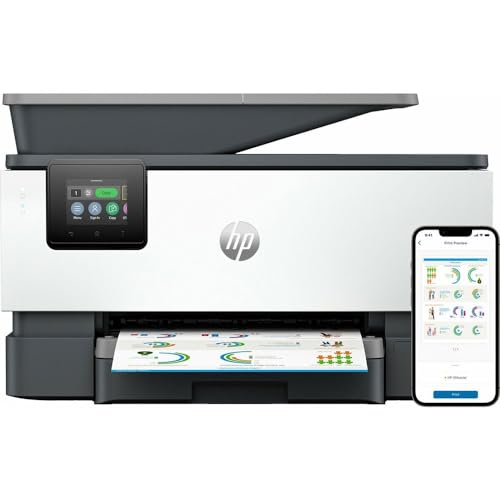 HP OfficeJet Pro 9120b Inalámbrico All in One Color Impresora, Impresión a doble cara Copiadora y escáner