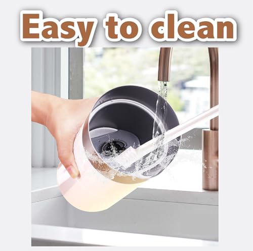 Huogary Electric Milk Frother, 4 in 1 Stainless Steel Milk Steamer, Milk Frother and Steamer for Coffee Milk Warmer for Latte, Cappuccinos, Macchiato (White 4-in-1) by Huogary - Used condition - Image 6