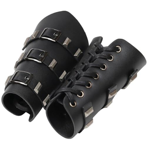 Brassards médiévaux Viking en cuir et accessoires costume de cosplay - 3