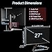 Pisichen Touchscreen Gaming Monitor 27 Inch 4K UHD(3840x2160) IPS Computer Monitor, 60Hz, Ultra-Thin Bezel, HDMI, DisplayPort, 400 cd/㎡, VESA, Tilt Adjustable