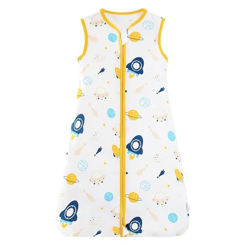 XHDA 0.5 TOG Baby Sleeping Bag 0-6 Months, 100% Cotton Wearable Blanket, Soft, Comfortable Fit for Toddler