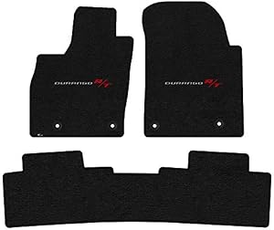Lloyd Mats Heavy Duty Carpeted Floor Mats for Dodge Durango 2016-On (Charcoal, 3PC - Durango R/T)