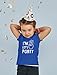 I'm Three Let's Party 3rd Birthday Shirt Cute 3rd Birthday Gift Toddler T-Shirt 3T Blue