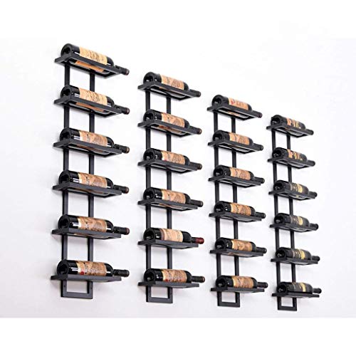 DUDDP Suporte de parede para vinhos, suporte de parede para garrafas de vinho de metal de ferro, sup