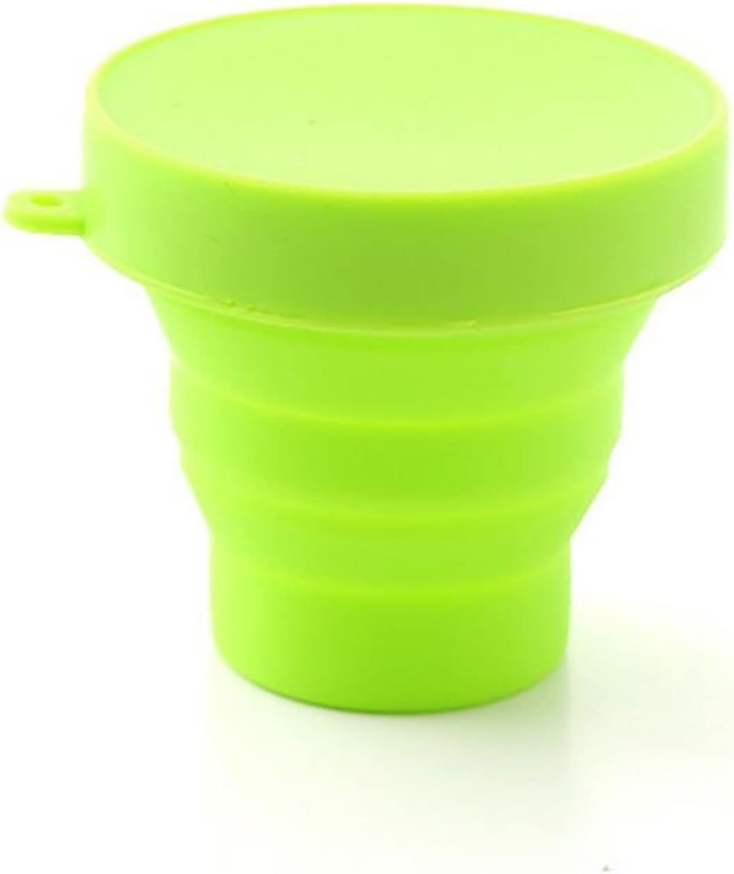 Beer Glasses Travel Protable Drinkware Tools Coffee Cup Solid Color Water Folding Gargle Cup for Outdoor Travel Tea Glass 170ml Silicone Cups (Size : 1 PC, Color : Green) (Pink 1 PC)