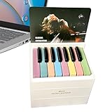 Calendario de escritorio pequeño, calendario semanal 2025 - Calendario decorativo de música de piano reproducible | Novedad decoración del hogar, divertido calendario musical para el hogar, trabajo, a
