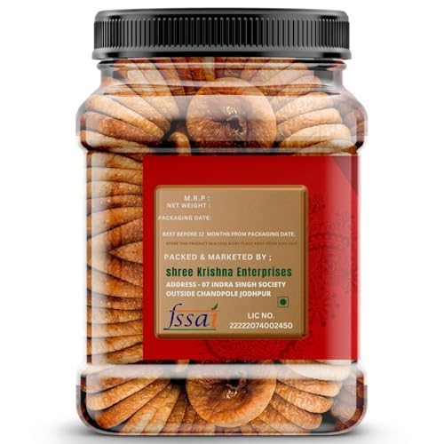 Image of Marwadi Farm Premium Afghani Anjeer (Dry Figs) | Rich in Fiber & Antioxidants | Natural Energy Booster for Heart, Bone & Immunity Support | Non-GMO, Low Fat Healthy Snack for Breakfast & Diet (1kg)
