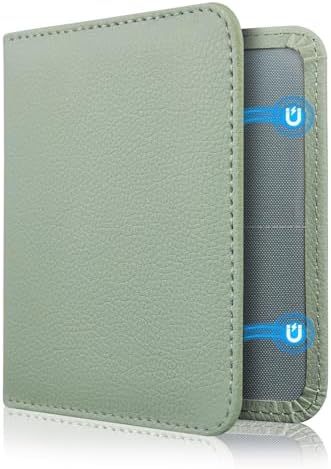 CoBak Kfz Hülle für Fahrzeugschein und Versicherung, Salbeigrün | Praktische Tasche für alle Fahrzeugdokumente, mit starkem Magnetverschluss, ideal zum Aufbewahren im Autohandschuh