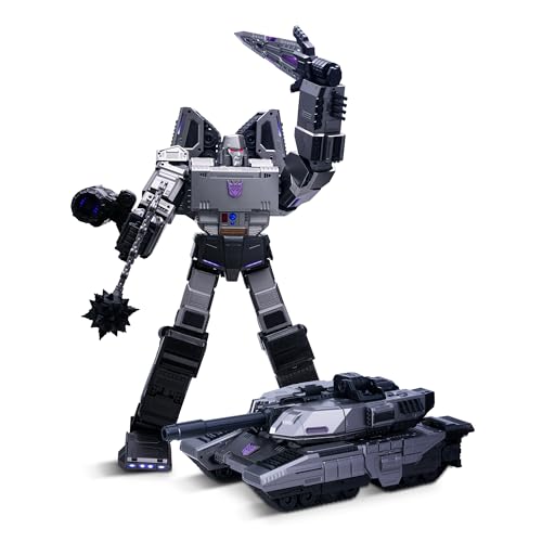 Robosen Megatron Auto-Converting Transformers Robot, G1 Series, Gray, Premium Action Figure, Interactive Toy for Ages 12+