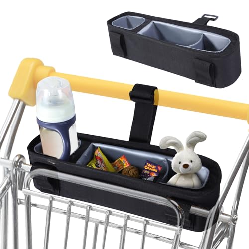 TXIYEAN Universal Snack Tray for Shopping Cart with Cup Holder Lightweight Toddler Shopping Cart Accessories Easy Installation