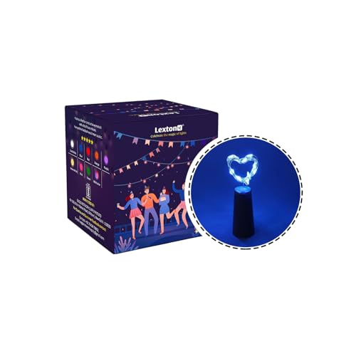 Lexton Cork Light | Bottle Light | Blue Copper String Light | Cork String Light | for Valentine's Day, Room décor, Birthdays, Party,Diwali | Pack of 1