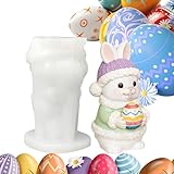 Silikonform Für Osterhasen – 3D-Kaninchen-Seifenfigur, Heimdekoration | Wiederverwendbare...