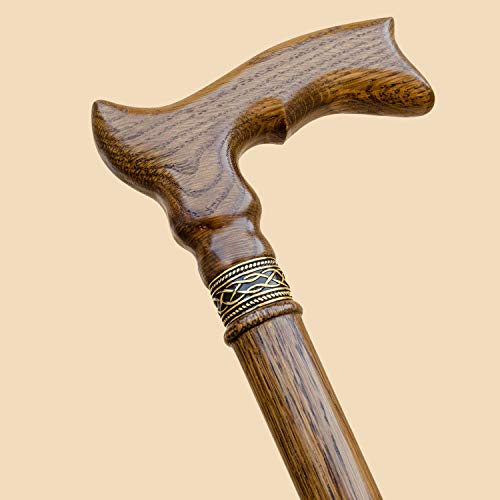 Asterom Handcrafted Wooden Walking Cane for Women and Men - Elegant Wood Canes and Walking Sticks - Thumbnail 2