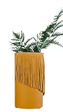 Aubree Says Tassle Vase - Modern Home Decor Accessories for Tabletop or Shelf Display