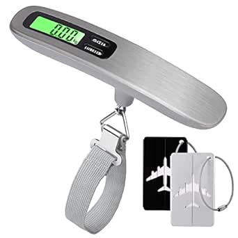 LS1013 Balance De Voyage / Pèse-bagages à Sangles Pour Peser Bagages Valises Sacs Affichage Numerique Capacite 50 Kg