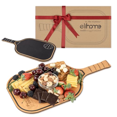 Tabla de cortar Elihome Pickleball con mango y ranura para jugos miniatura 1