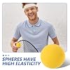 SUPVOX 4Pcs High Elastic Training Balls 2.16In Rebound Sports Balls for Indoor Outdoor Squash Practice and Reflex Agility Drills