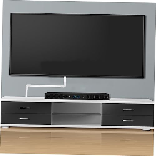 Kit de canaleta para cables pintable, 1 unidad, color blanco, para gestión de cables en pared, ideal para TV montada, fabricado en PVC miniatura 7