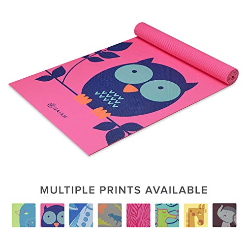Gaiam Kids Yoga Mat Exercise Mat, Yoga for Kids with Fun Prints