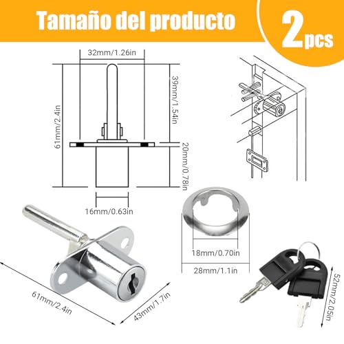 Cerraduras para cajones de madera 11 Imagen adicional