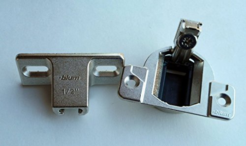Compact 33 Hinges, Face Frame, 1/2 " Ol , With Face Plate - 2 Pairs (4 Pcs) With Screws #TOP5