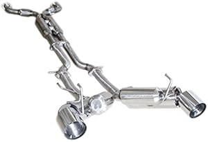 SS Dual Muffler Exhaust System for 09-15 370Z Z34 VQ37DE engines
