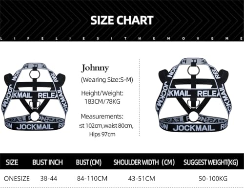 JOCKMAIL Mens Harness Belt Nylon Elastic Body Chest Harness for Men Shoulder Strap Sexy Men Shoulders Bandage2