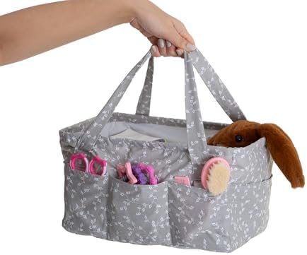 BABYJEM KATLAMALI ANNE&BEBEK ORGANİZER GRİ ÇİÇEK - Görsel 4