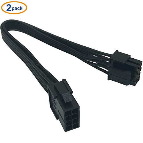 (2-Pack) COMeap Motherboard ATX CPU 8 Pin (4+4) Male to Female Extension Cable