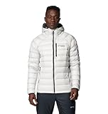 Columbia メンズ Arctic Crest Down フード付きジャケット、ニンバスグレー、S