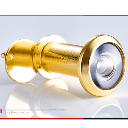 Uhppote Security Home Door Viewer Scope Brushed Spyhole Wide Angle (Golden) #TOP3